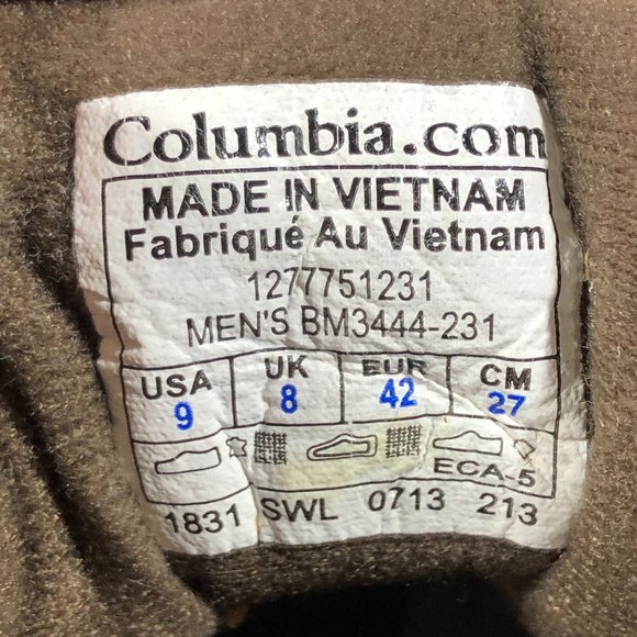 Columbia Coretek Waterproof Outdoor Hiking Boots Men 9, UK 8, EU 42 - Picture 10 of 10